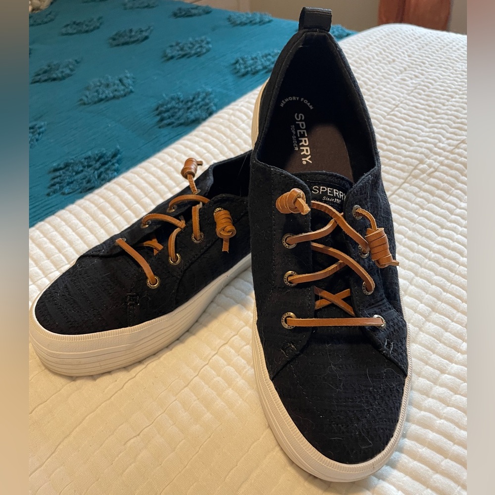 Sperry Platform Canvas Memory Foam Sneakers - image 1